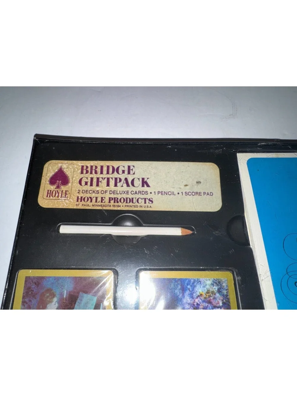 Vintage Hoyle Bridge Giftpak Ladies 2 Decks Scorepad Pencil New in Box